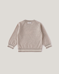 Джемпер и джоггеры бежевого цвета с принтом лошадки от бренда Anna Leon