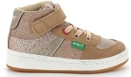 Кеды HIGH SNEAKERS BEIGE GLITTER от бренда KicKers