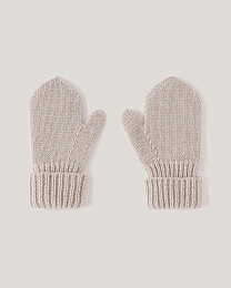 Варежки бежевого цвета от бренда Anna Leon