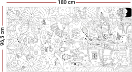 Раскраска Постер Magic Forest от бренда Apli Kids