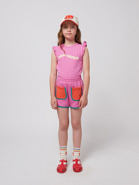 Шорты Pink color block от бренда Bobo Choses