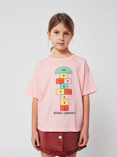 Футболка Hopscotch от бренда Bobo Choses Розовый