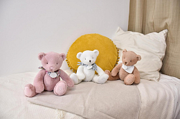 Мишка белого цвета, 25 см от бренда Doudou et Compagnie