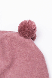Шапка-шлем Bear pompons rose от бренда Peppihat