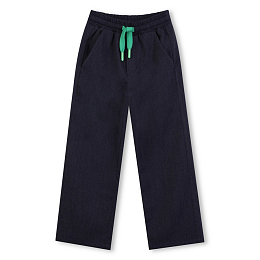 Брюки с зеленым шнурком от бренда Billieblush