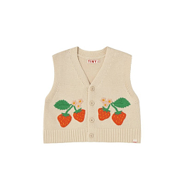 Жилетка STRAWBERRIES от бренда Tinycottons