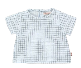 Рубашка с коротким рукавом GRID BABY от бренда Tinycottons