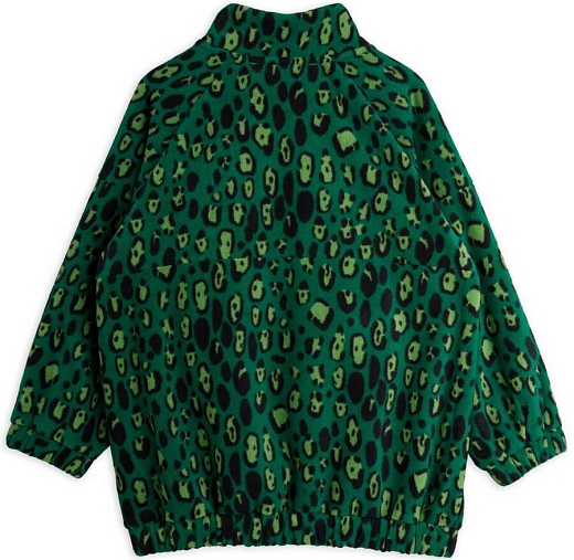 Толстовка LEOPARD FLEECE GREEN от бренда Mini Rodini