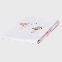 Одеяло-плед с девочками бело-розовое от бренда Mayoral