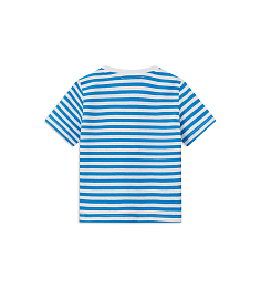 Футболка в бело-голубую полоску от бренда Original Marines Разноцветный