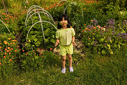 Футболка-кроп Boxy Sproet от бренда Sproet & Sprout Салатовый