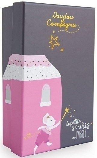 Игрушка Зубная мышка Леони в подарочной коробке от бренда Doudou et Compagnie