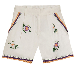 Шорты с вышитыми цветами от бренда Stella McCartney kids