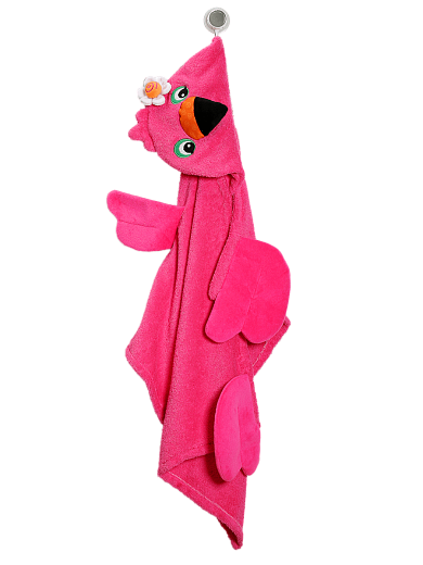 Полотенце с капюшоном Фламинго Фрэнни от бренда Zoocchini