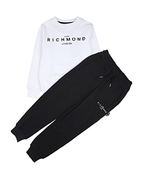 Cвитшот белый с черными штанами от бренда JOHN RICHMOND