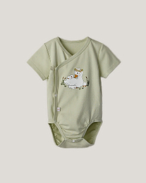 Набор боди кимоно 3 шт в зеленом цвете и с принтом от бренда Anna Leon