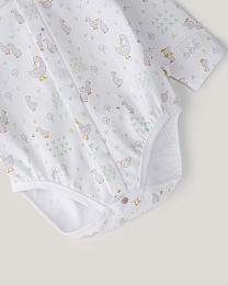 Набор боди с воротником розового, зеленого, белого цвета от бренда Anna Leon