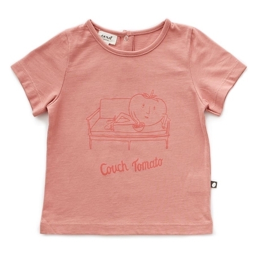 Футболка Couch Tomato от бренда Oeuf Розовый