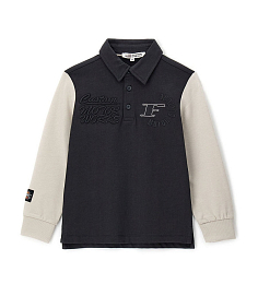 Поло с контрастными рукавами от бренда Original Marines