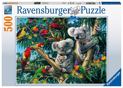 Пазл «Коалы на дереве», 500 эл. от бренда Ravensburger