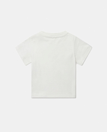 Футболка Milk Woodland Lettering от бренда Stella McCartney kids Молочный