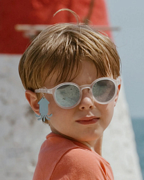 Очки KIDS Oval Sunglasses-Classic Olivio-Jellyfish White от бренда Olivio and Co