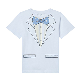 Футболка Tuxedo Graphic от бренда Stella McCartney kids Белый