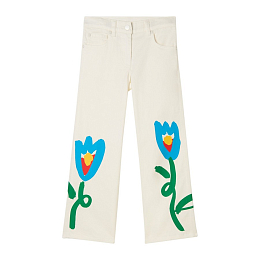 Джинсы Floral Gabardine от бренда Stella McCartney kids