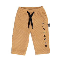 Брюки вельветовые бежевого цвета от бренда JOHN RICHMOND