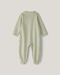 Набор комбинезонов зеленого и молочного цвета от бренда Anna Leon