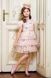 Платье украшенное бусинами и пайетками от бренда Eirene