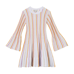 Платье Silver Multicolored Stripes от бренда Stella McCartney kids
