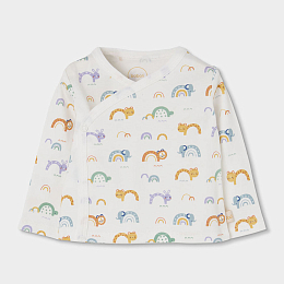 Комплект Rainbow and Animal: боди, распашонка, ползуунки и шапка от бренда Boboli