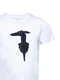 Футболка Checkered Logo от бренда Trussardi Белый