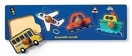 Деревянная рамка-вкладыш «Транспорт» от бренда Crocodile Creek