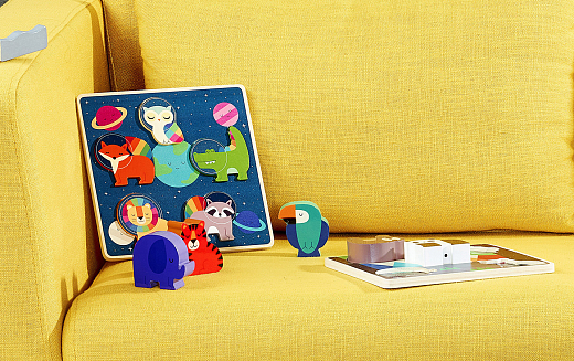 Тактильный пазл Космос от бренда Vilac