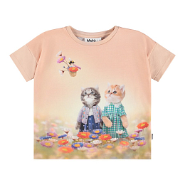 Футболка Raeesa Vintage Kittens от бренда MOLO Розовый