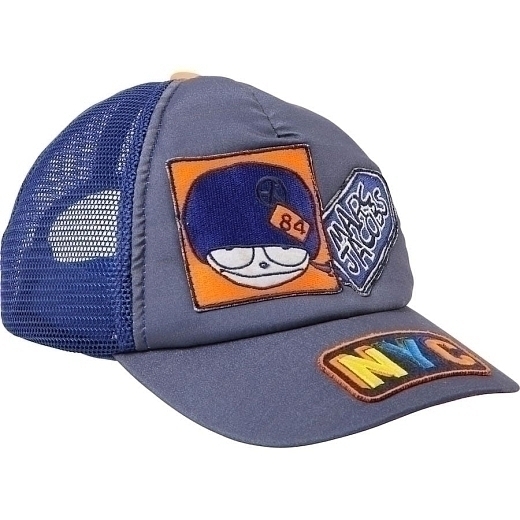 Бейсболка синяя с логотипом от бренда LITTLE MARC JACOBS