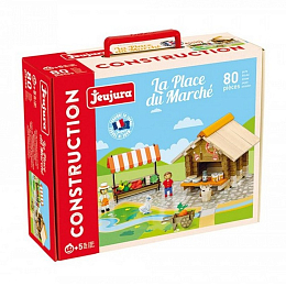 Конструктор из дерева Рынок от бренда Jeujura