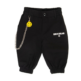 Джоггеры черные с цепочкой от бренда JOHN RICHMOND