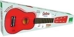 Гитара красного цвета от бренда Vilac