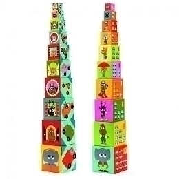 Кубики-пирамида Машины 10 эл от бренда Djeco