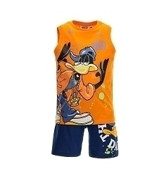 Майка и шорты Daffy Duck оранжево-синие от бренда Original Marines
