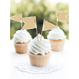 Шпажки Крафт и золото 10 шт от бренда Tim & Puce Factory