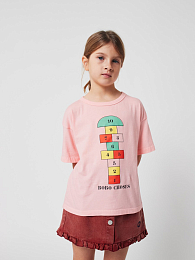 Футболка Hopscotch от бренда Bobo Choses Розовый