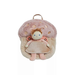 Рюкзак Мухомор с карманом для куклы Pink от бренда Olli Ella
