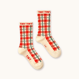 Носки CREAM CHECK от бренда Tinycottons