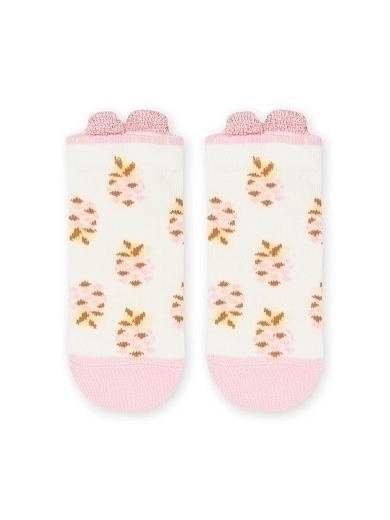Носки с ушками бело-розовые от бренда DPAM
