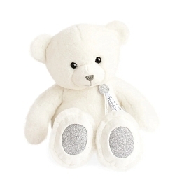 Мягкая игрушка Белый мишка с блестками от бренда Histoire d'Ours