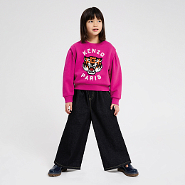 Свитшот "Тигриный рык" цвета фуксия от бренда Kenzo